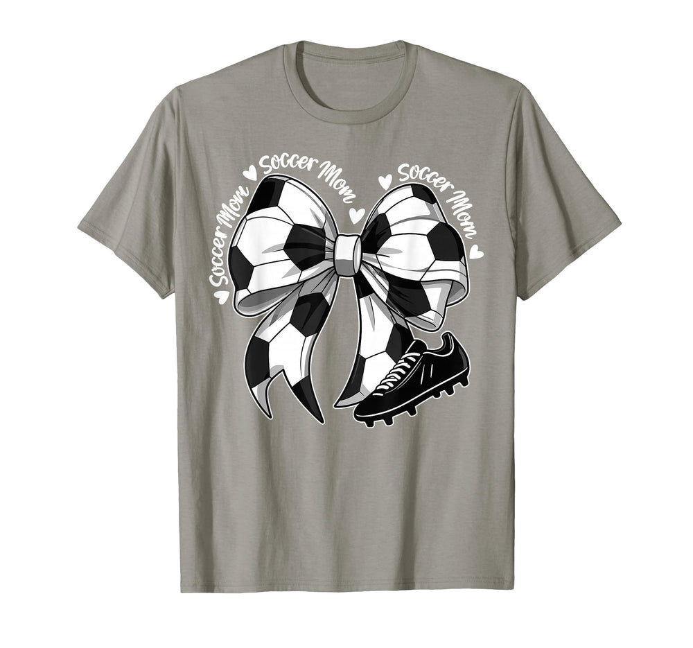 Soccer Mama Mothers Day Coquette Bows T-Shirt - Novelty Apparel Unisex