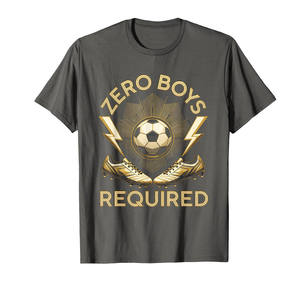 Zero Required Soccer T-Shirt - Aesthetic Graphic for Adults