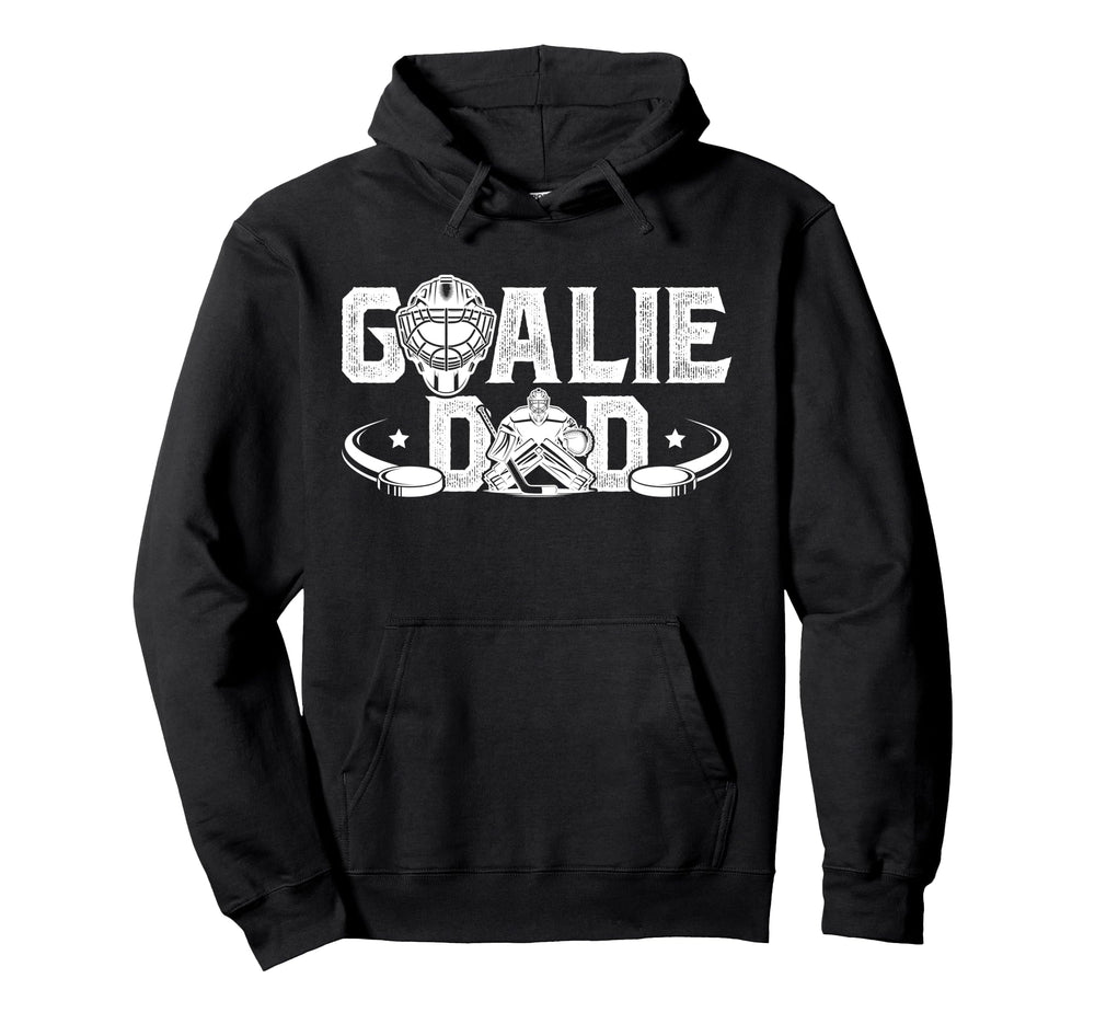 Ice Hockey Goalie Dad Hockey Keeper Father Hoodie - Graphic Print Unisex
