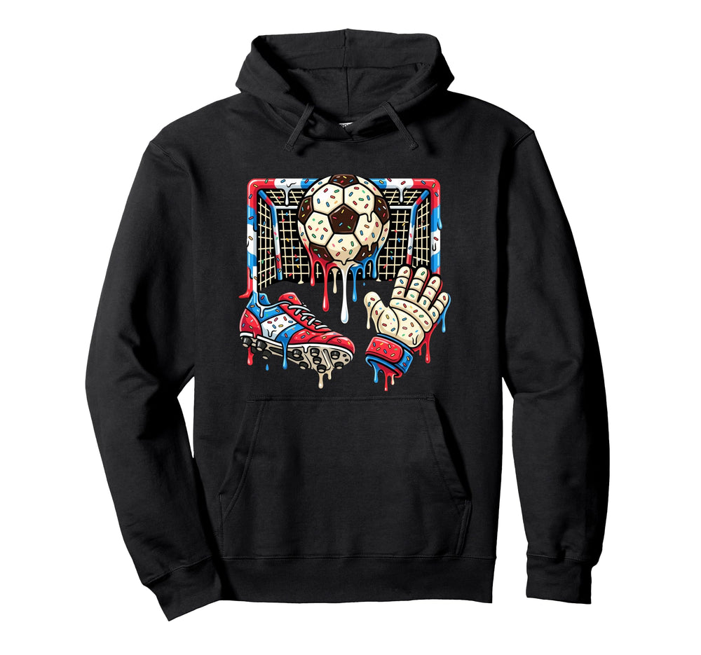 Soccer Drip Ball Cleat Boot Hoodie - Custom Art Print for Adults