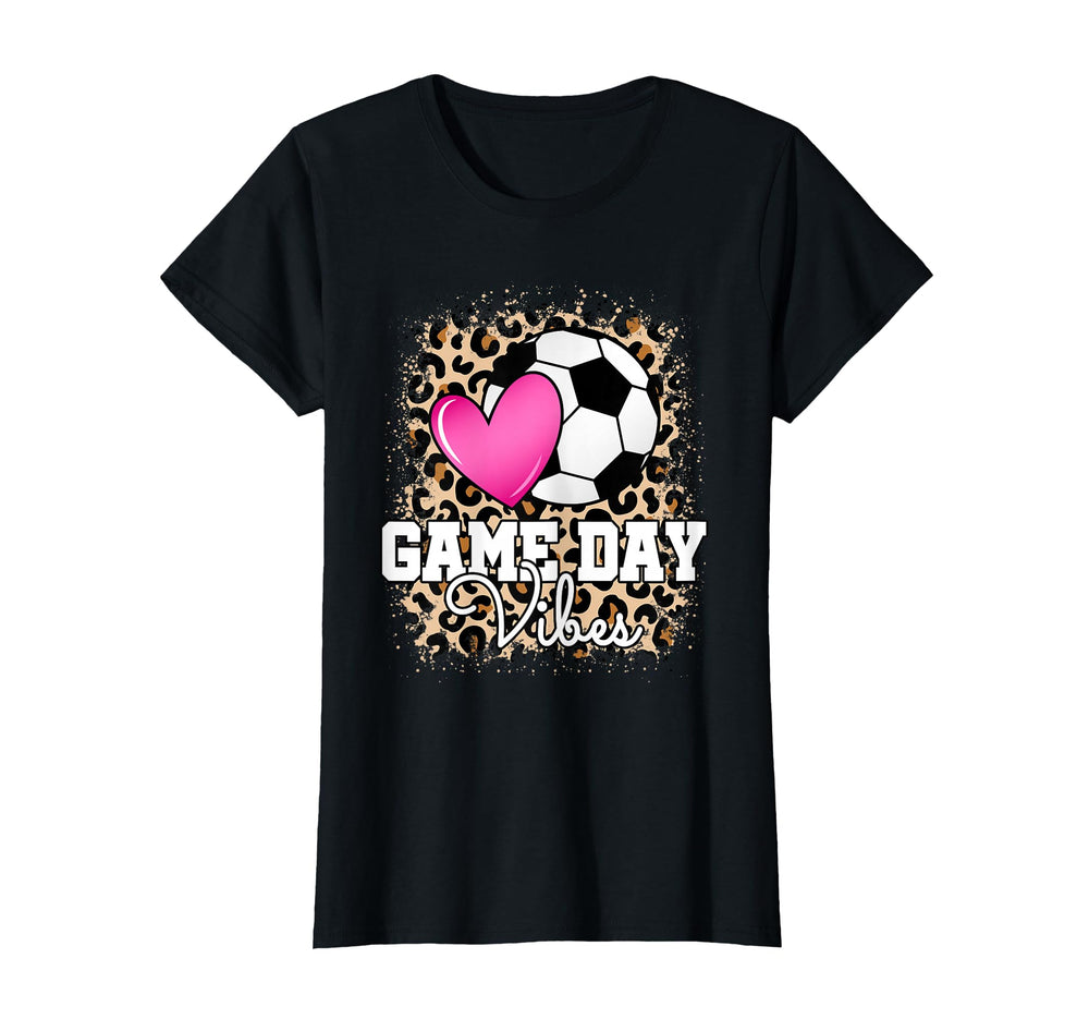 Game Day Soccer Leopard Soccer T-Shirt - Trendy Graphic Men Women