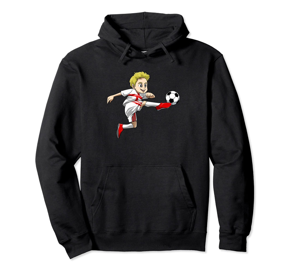Soccer Soccer England Hoodie - Casual Everyday Wear for Adults