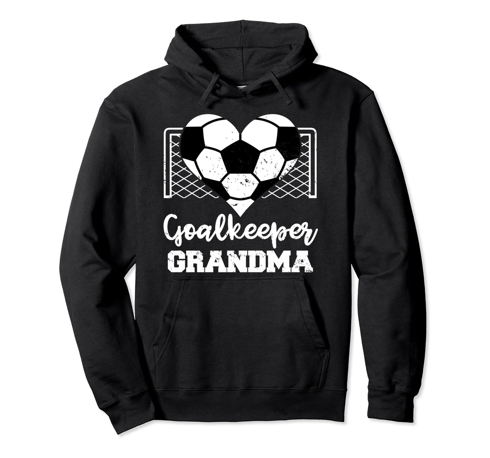 Football Goalkeeper Grandma Heart Funny Hoodie - Trendy Graphic for Adults