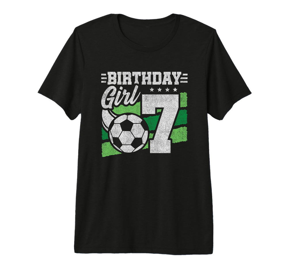 7Th Birthday Soccer Party 7 Year Old T-Shirt - Aesthetic Graphic Unisex