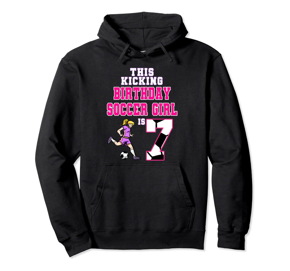 This Birthday Soccer Is 7 Soccer Theme Hoodie - Minimalist Print Men Women