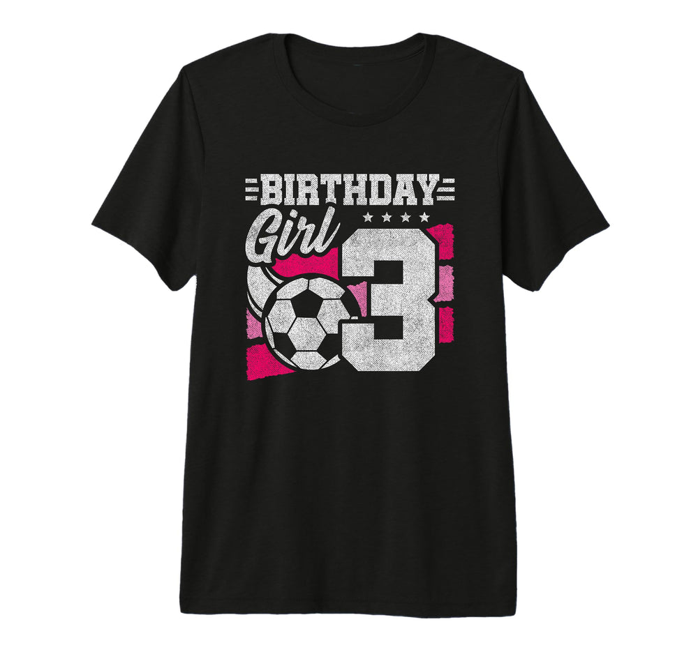 3 Year Old Soccer Birthday 3Rd T-Shirt - Aesthetic Graphic Men Women