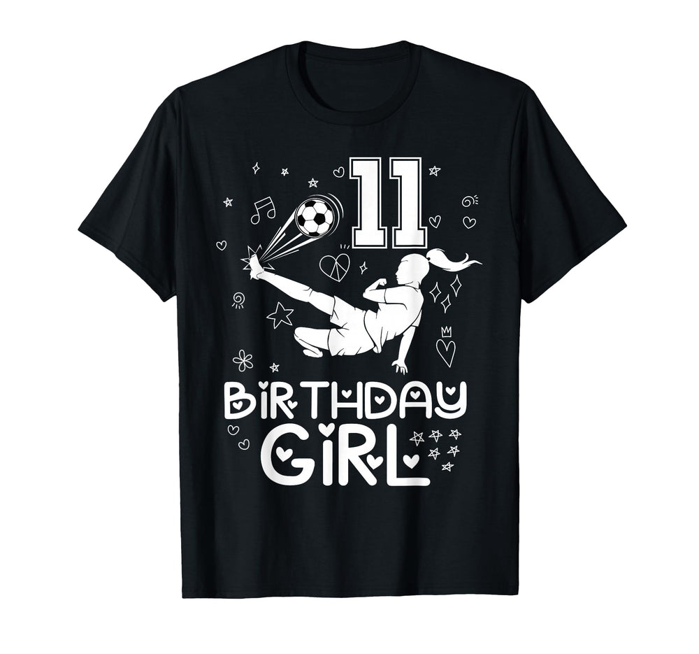 11 Years Old Birthday Soccer Player T-Shirt - Minimalist Print Men Women