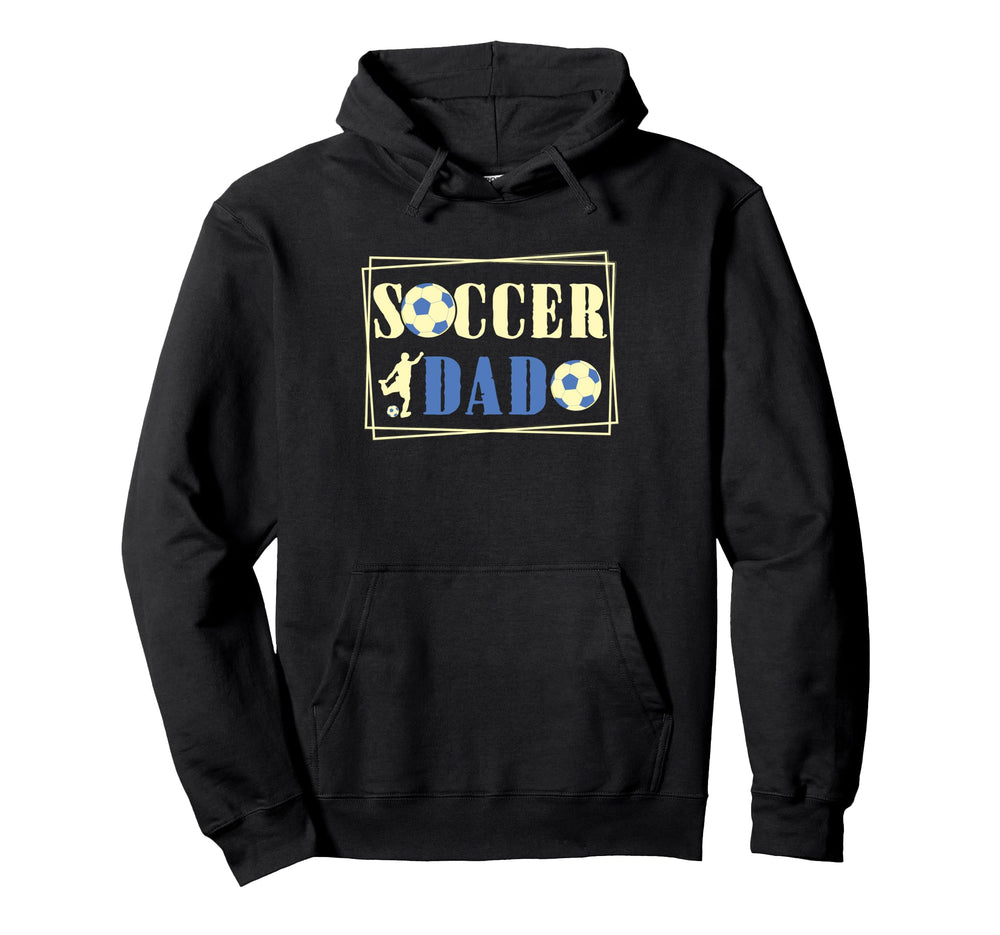 Father Son Daughter Soccer Dad Player Hoodie - Streetwear Style Men Women