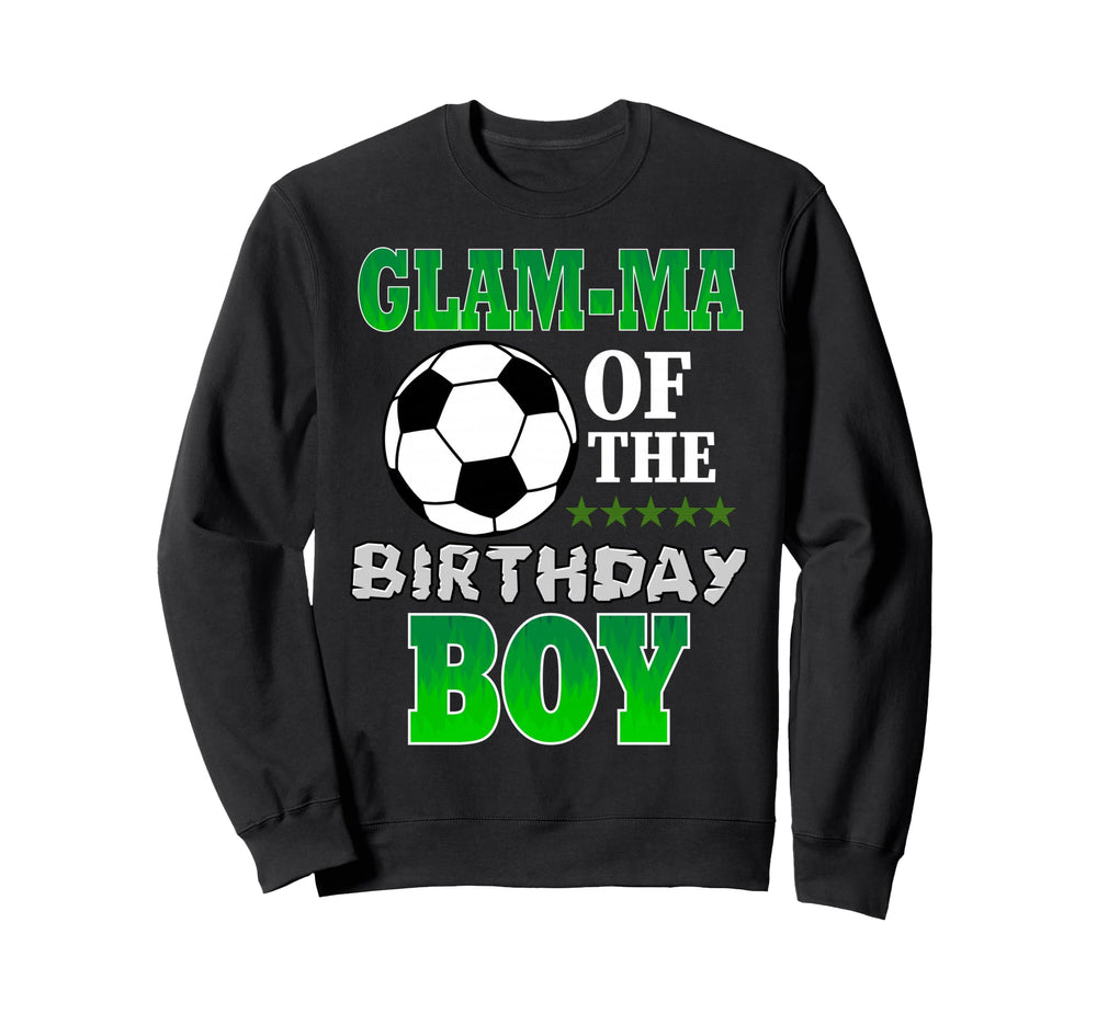 Glam Ma Birthday Soccer Stars Outfit Sweatshirt - Trendy Graphic for Adults