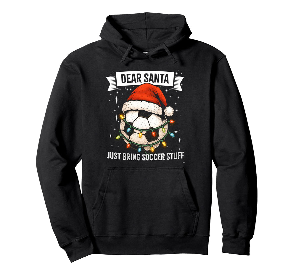 Soccer Player Funny Hat Lights And Ball Hoodie - Novelty Apparel Men Women
