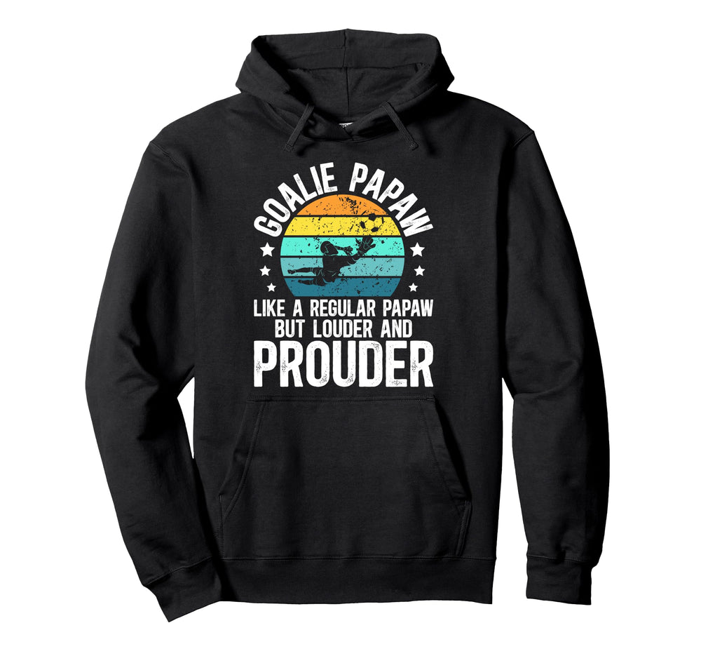 Soccer Goalie Papaw Definition Soccer Hoodie - Minimalist Print Unisex