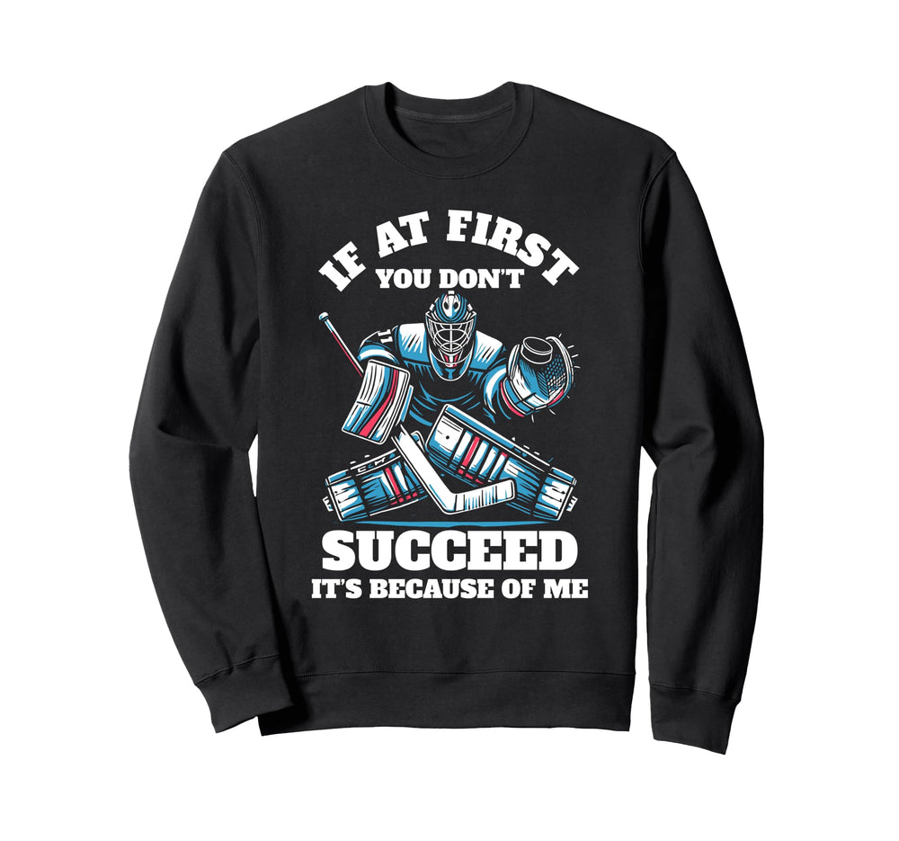 Ice Hockey Goalie Goalkeeper Sweatshirt - Aesthetic Graphic Men Women