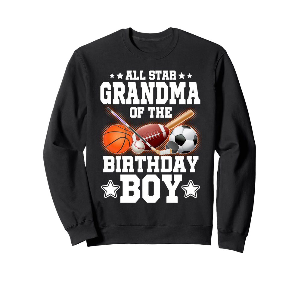 All Star Grandma Birthday Basketball Sweatshirt - Trendy Graphic Unisex