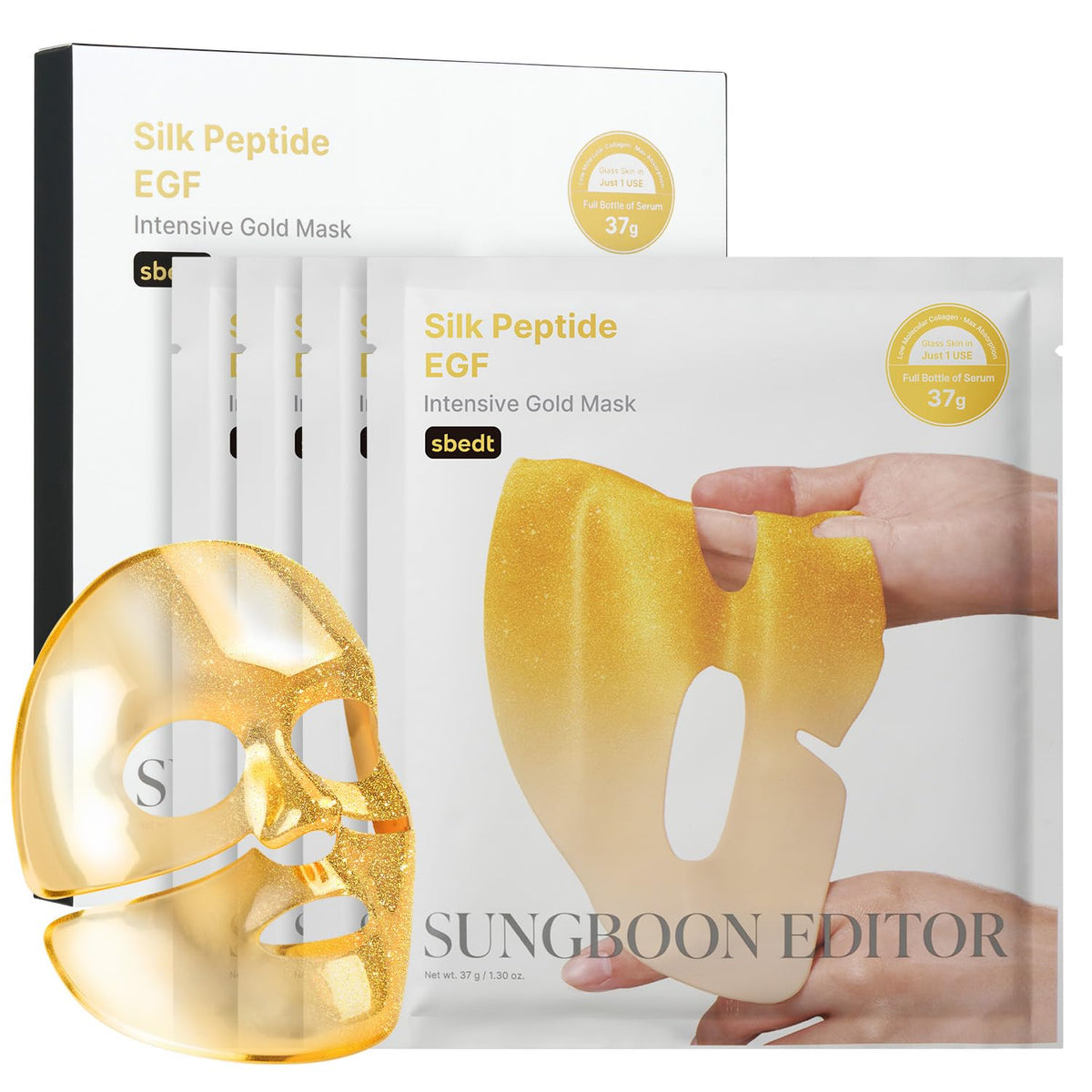 Sungboon Editor Silk Peptide EGF Intensive Gold Mask - Snipetell