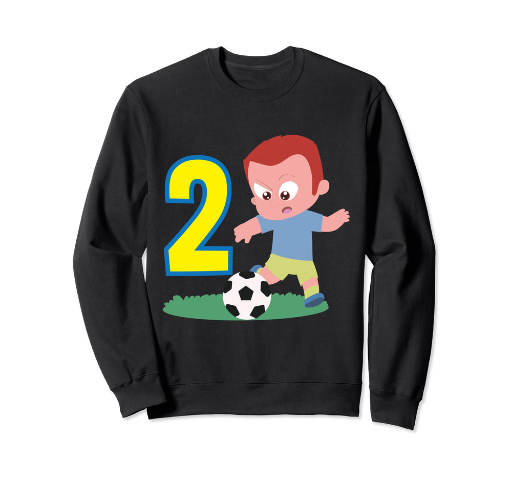 2Nd Birthday 2 Years Soccer Sweatshirt - Novelty Apparel Men Women