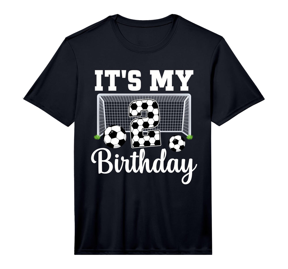 Its My 2Nd Birthday Soccer 2 Year Old T-Shirt - Novelty Apparel Unisex