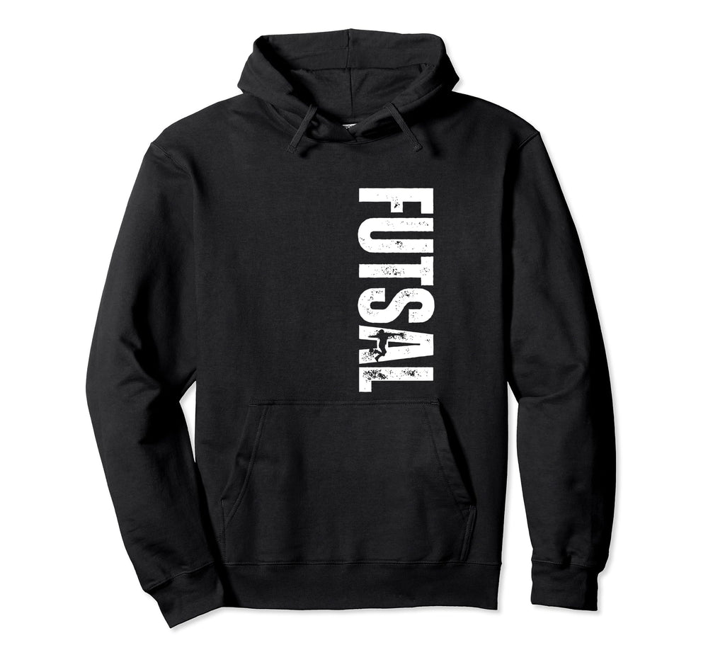 Futsal Coach Distressed Futsal Hoodie - Fun Novelty Design Unisex