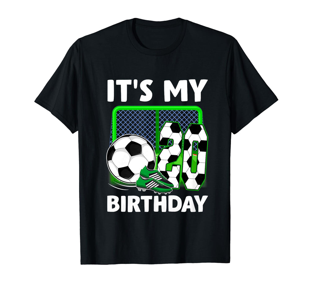 Its My 20Th Soccer Party 20 Year Old T-Shirt - Aesthetic Graphic Men Women