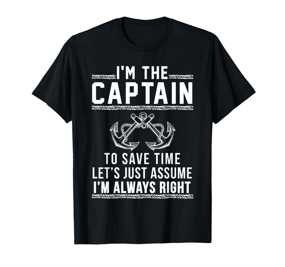 Captain Boat T-Shirt - Trendy Graphic Men Women