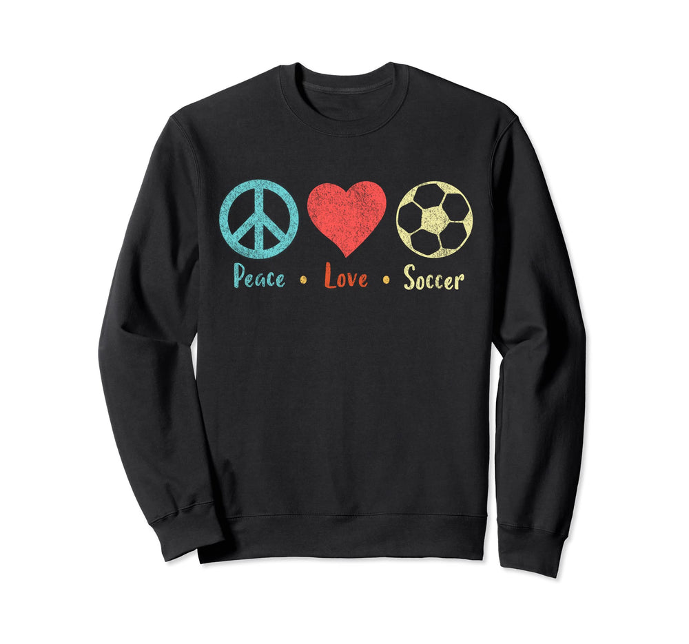 Peace Loe Soccer Soccer Player Soccer Sweatshirt - Trendy Graphic Unisex