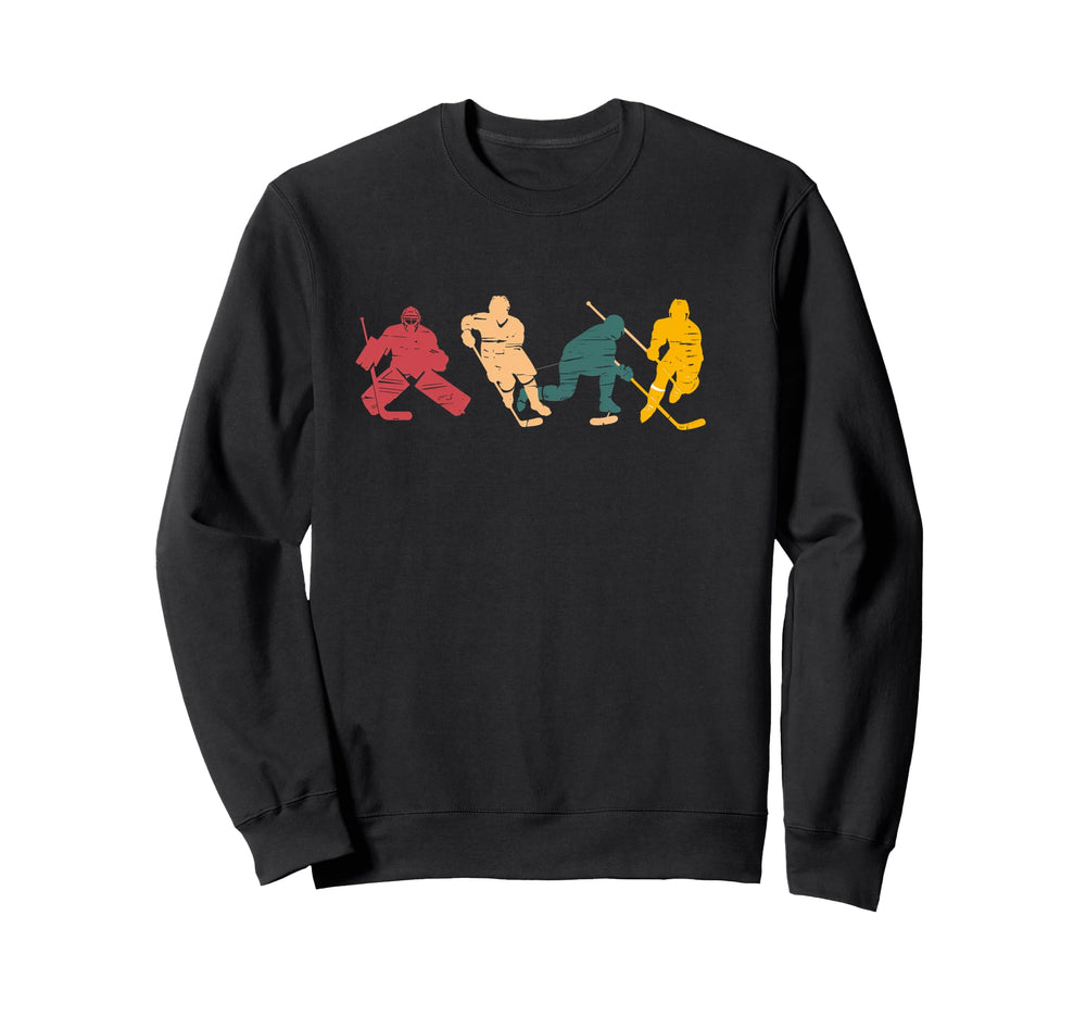 Ice Hockey Player Goalkeeper Skater Sweatshirt - Minimalist Print Unisex