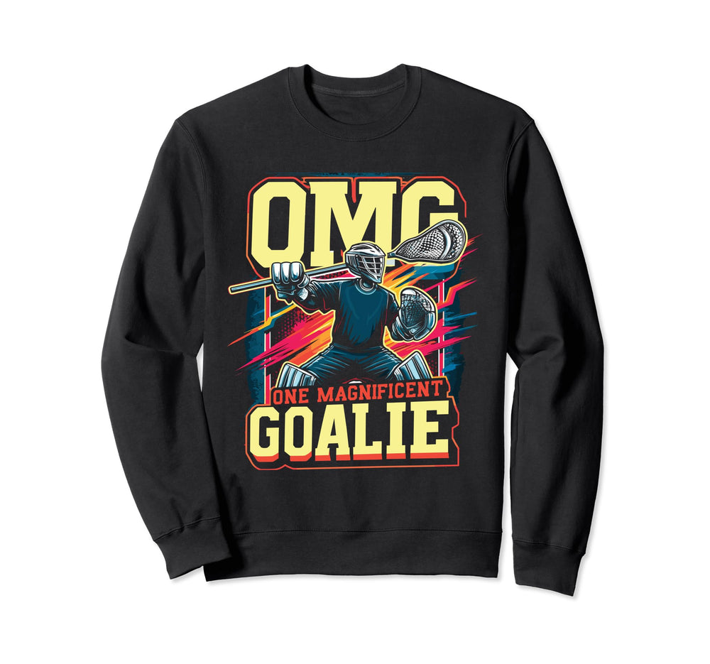 Goalkeeper Lacrosse Goalie Sweatshirt - Minimalist Print for Adults