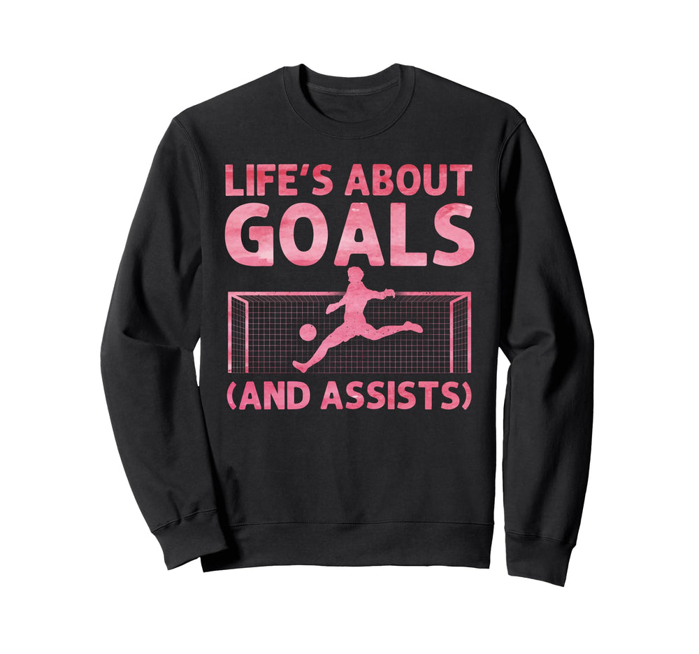 Funny Soccer Art Gag Soccer Player Sweatshirt - Unique Graphic Unisex