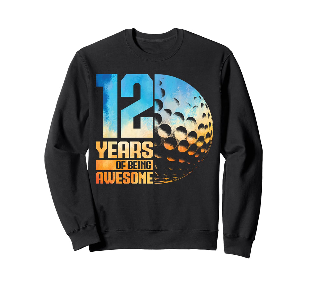 12Th Birthday Golf Player Golf 12 Sweatshirt - Unique Graphic for Adults