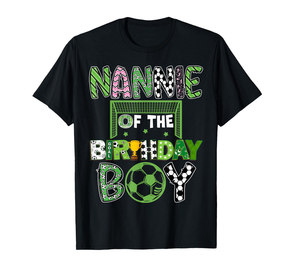 Nannie Birthday Soccer Player T-Shirt - Custom Art Print for Adults