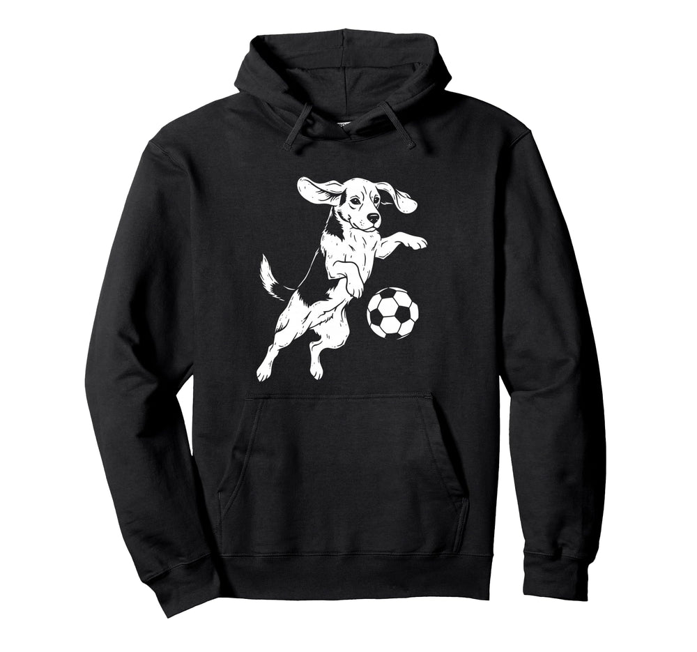 Beagle Soccer Player Funny Dog Lover Hoodie - Custom Art Print Men Women