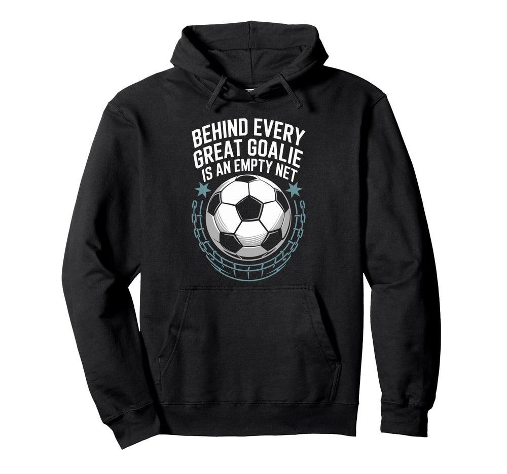 Soccer Player Behind Every Great Hoodie - Minimalist Print for Adults