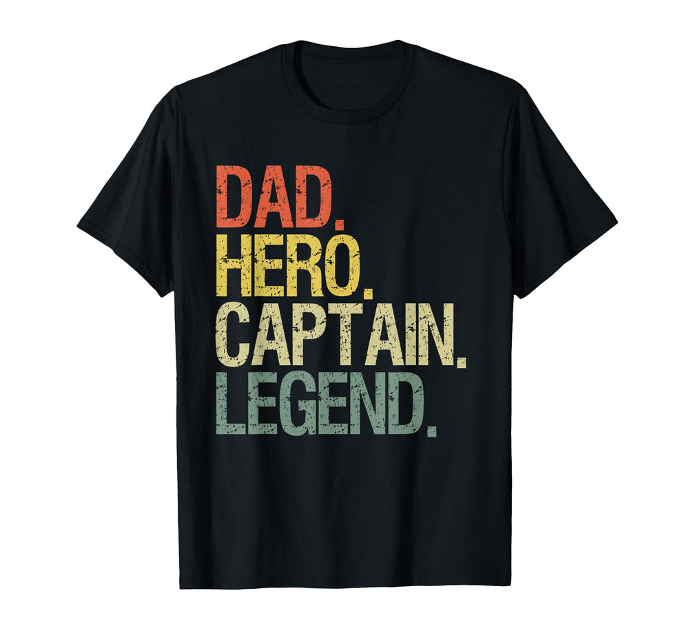Dad Hero Captain Legend Boating Hoodie - Casual Everyday Wear Unisex