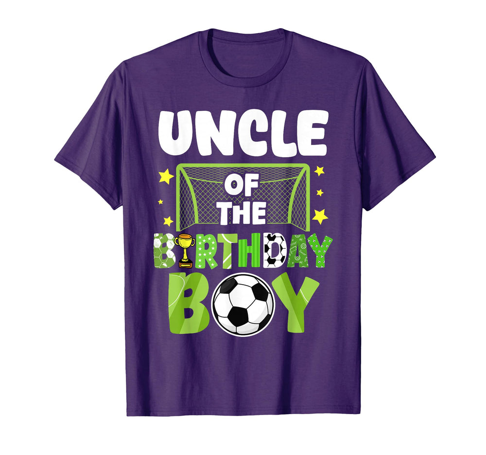 Soccer Uncle Birthday Party Soccer T-Shirt - Custom Art Print for Adults