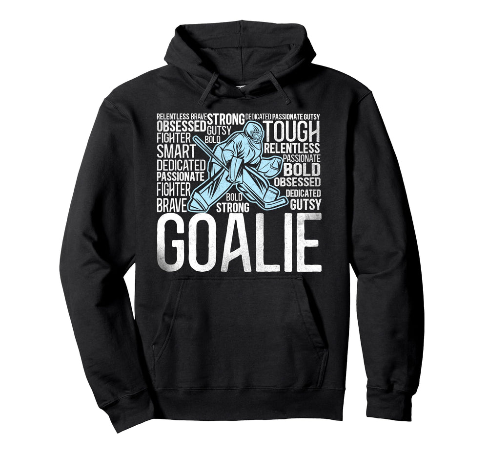 Ice Hockey Goalie Goalkeeper Hoodie - Fun Novelty Design for Adults