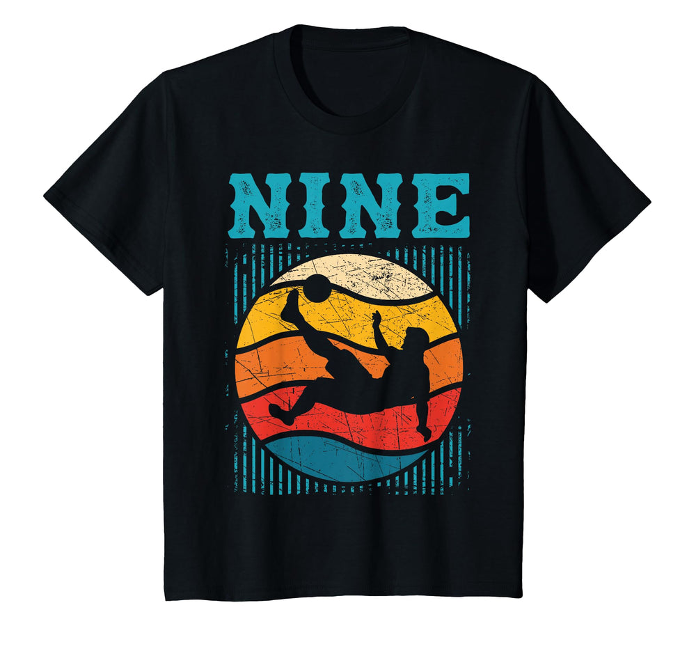 9Th Birthday Soccer 9 Years Old T-Shirt - Fun Novelty Design Unisex