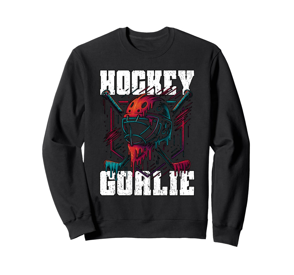 Hockey Goalie Athletes Goal Keepers Ice Sweatshirt - Unique Graphic Unisex