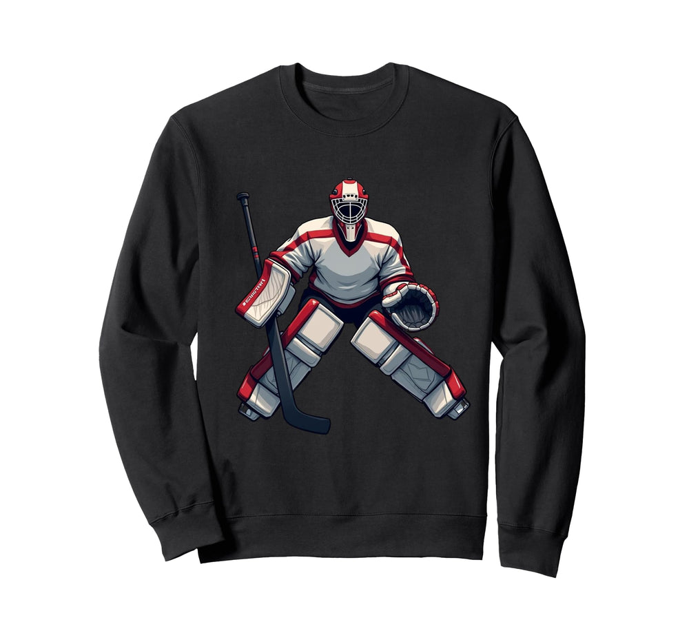 Ice Hockey Player Goalkeeper Ice Sweatshirt - Streetwear Style Unisex