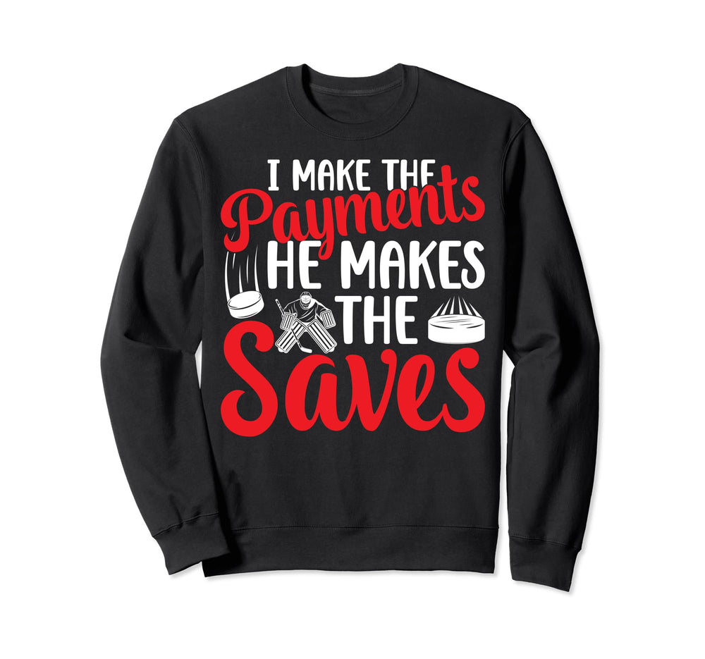Ice Hockey Goalkeeper Mom Ice Sweatshirt - Novelty Apparel Men Women