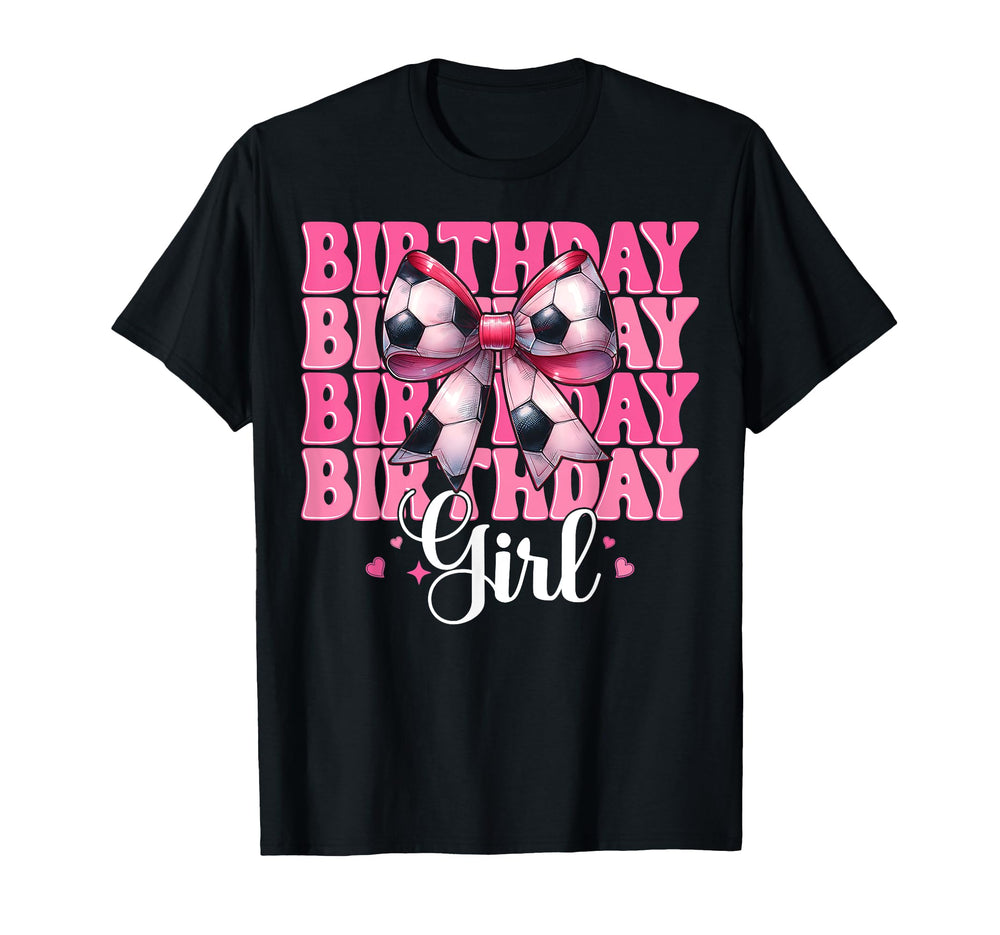 Birthday Soccer Soccer Mom Mama Coquette T-Shirt - Custom Art Print Unisex