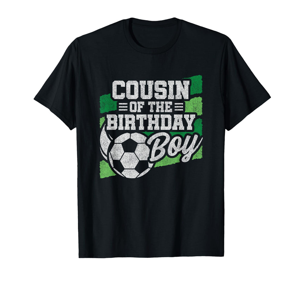 Birthday Cousin Soccer Birthday T-Shirt - Aesthetic Graphic Men Women