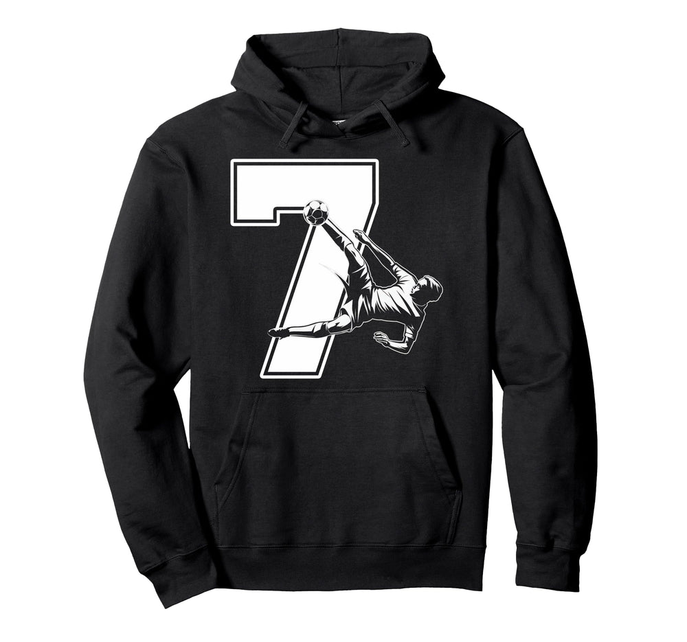 7 Soccer Birthday Gift Soccer Fan Sports Hoodie - Trendy Graphic Men Women