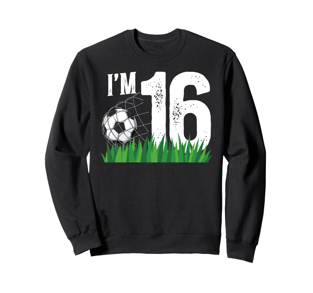16Th Soccer Birthday Party Sweatshirt - Casual Everyday Wear Men Women