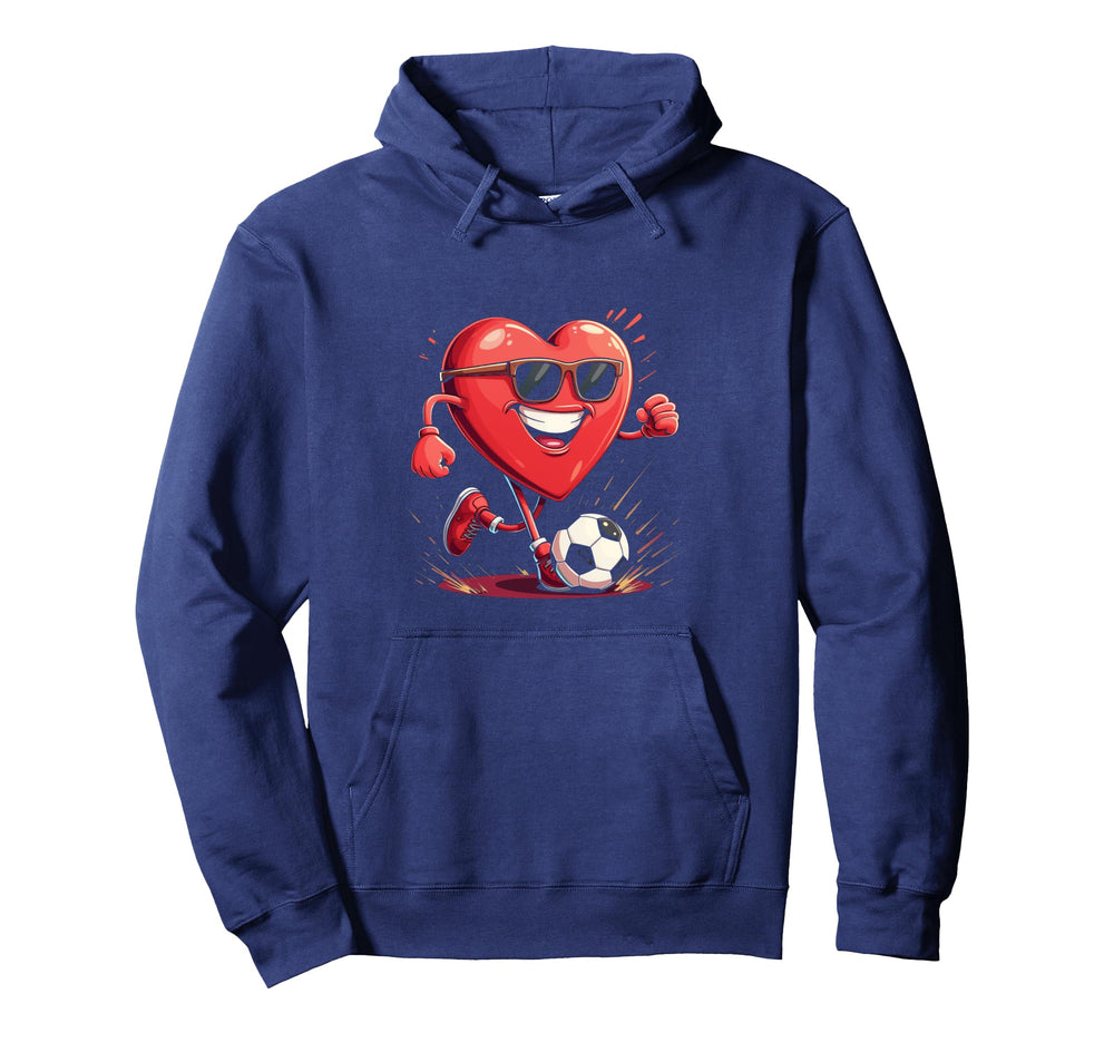 Heart Soccer Hoodie - Casual Everyday Wear for Adults