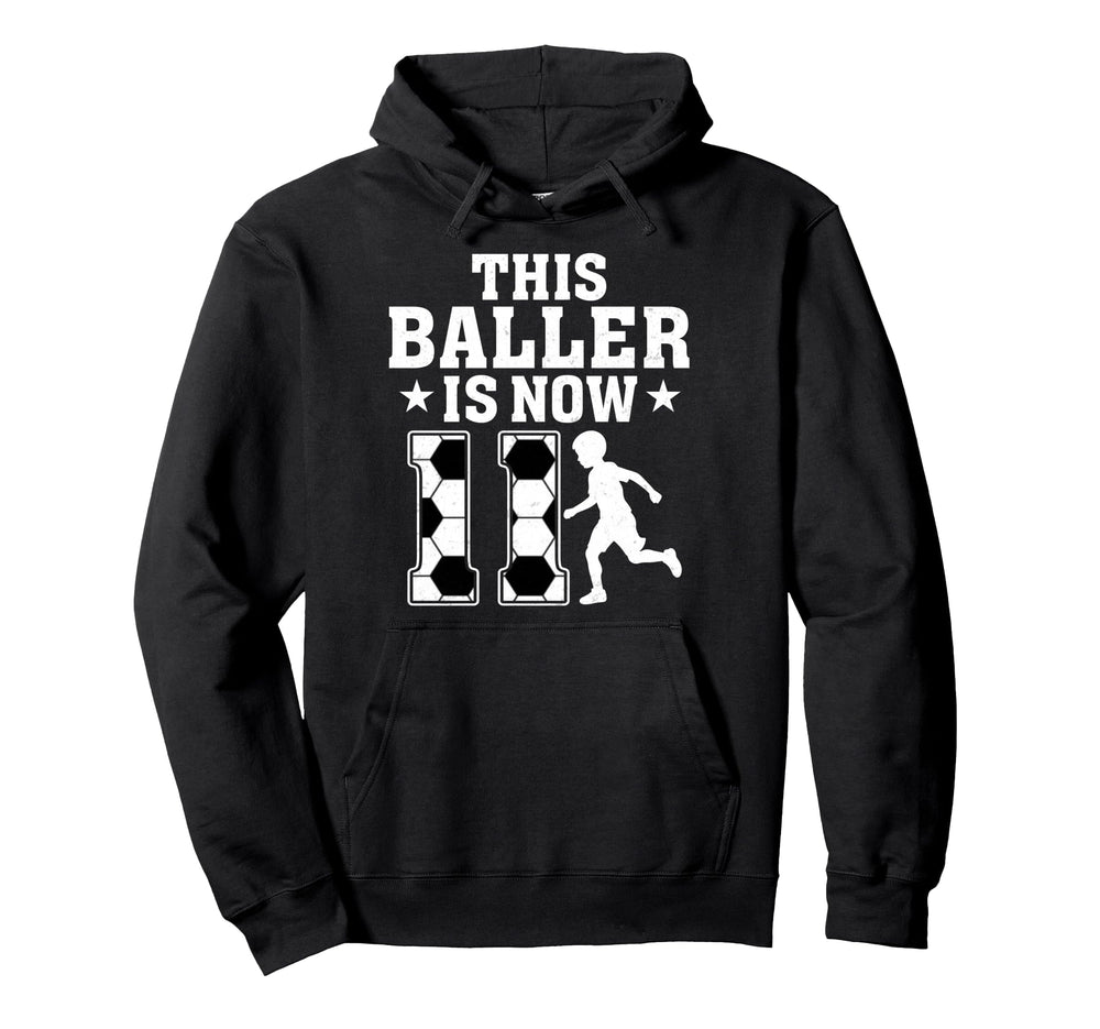 11Th Birthday Party This Baller Is Now 11 Hoodie - Trendy Graphic Unisex