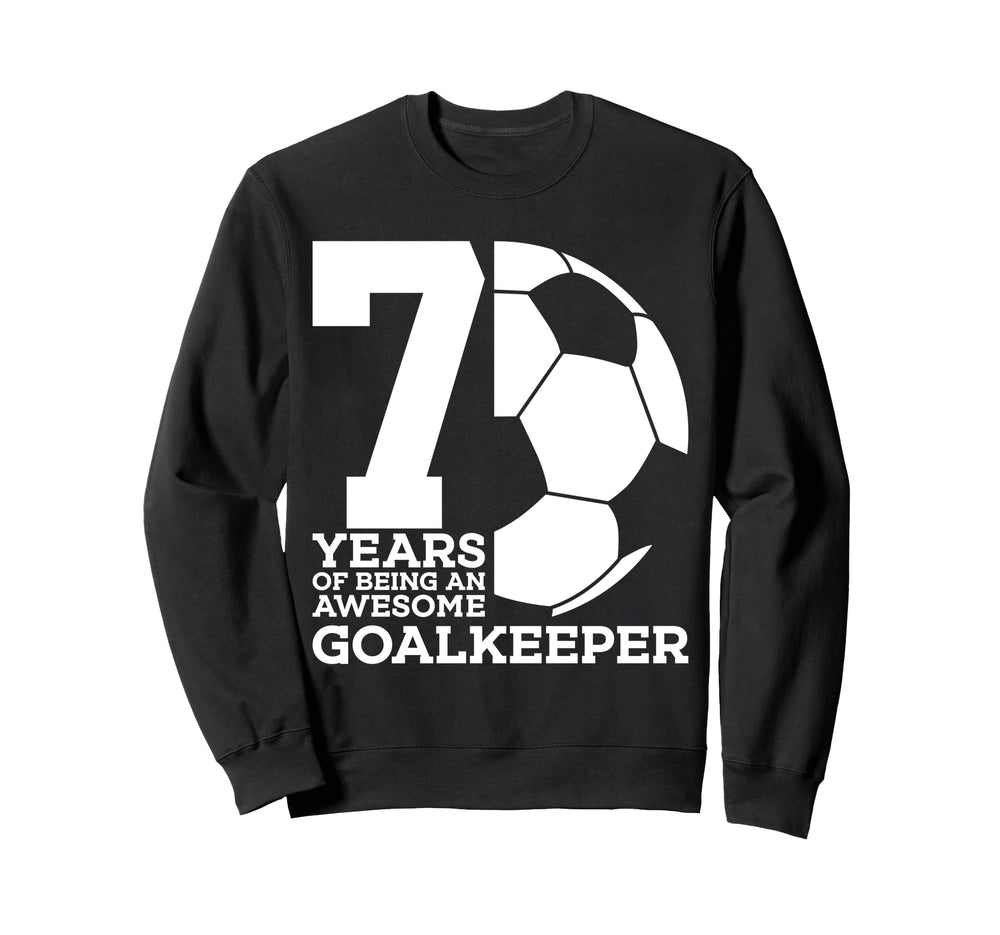 Soccer 7 Years Awesome Soccer Sweatshirt - Minimalist Print Men Women