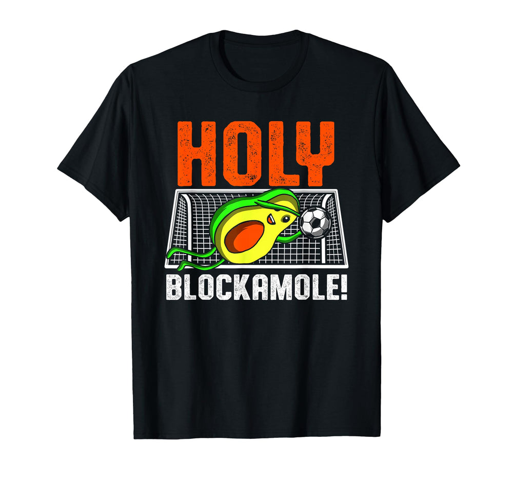 Holy Blockamole Soccer Player Avocado T-Shirt - Graphic Print Unisex