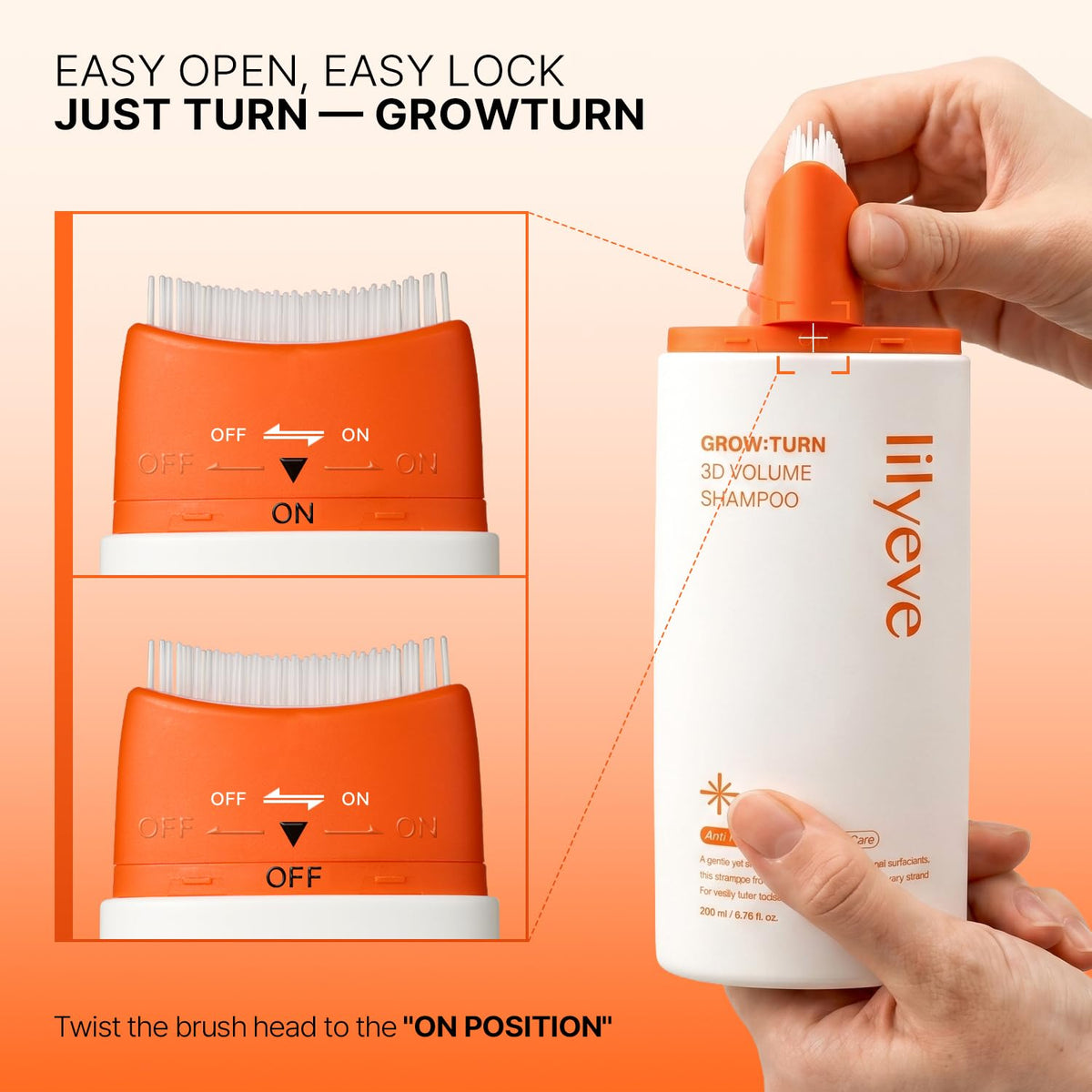 Lilyeve Grow Turn Exosome 3D Volume Brush Shampoo - Snipetell