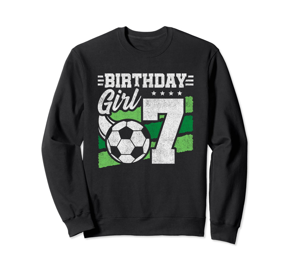 Soccer Birthday Party 7 Year Old 7Th Sweatshirt - Novelty Apparel Unisex