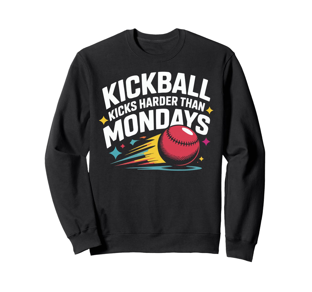 Love Kickball Player Soccer Baseball Sweatshirt - Trendy Graphic Unisex