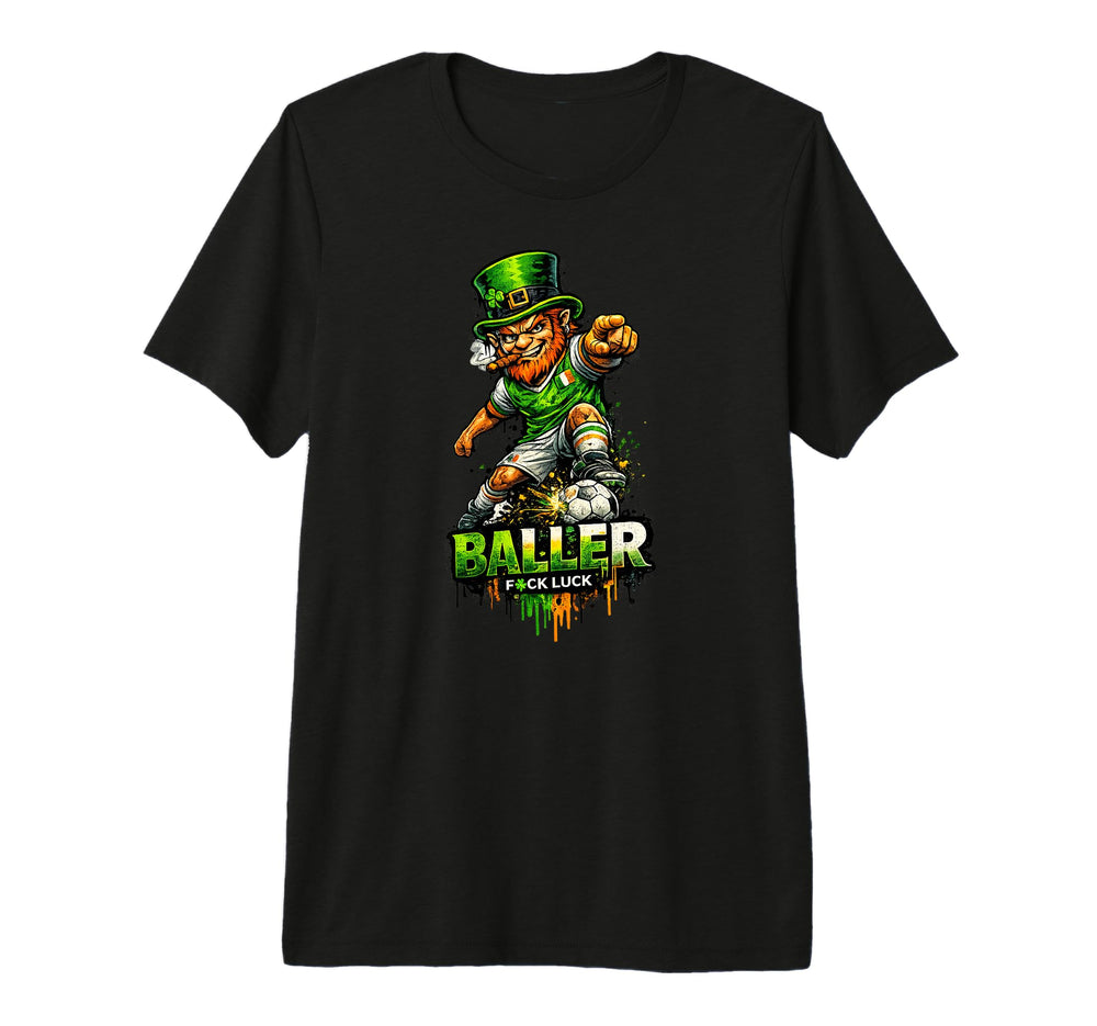 Mens Soccer Leprechaun St Patricks Irish T-Shirt - Trendy Graphic Unisex